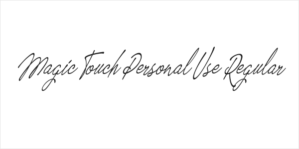 Magic Touch Personal Use Regular Logo