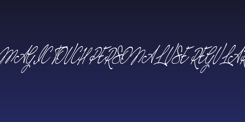 Magic Touch Personal Use Regular Social Header