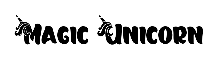 Magic Unicorn Caratteri