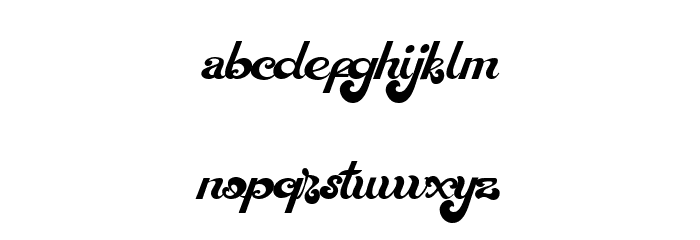 Magic Wand Font LOWERCASE