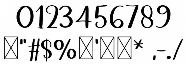 Magic Font OTHER CHARS