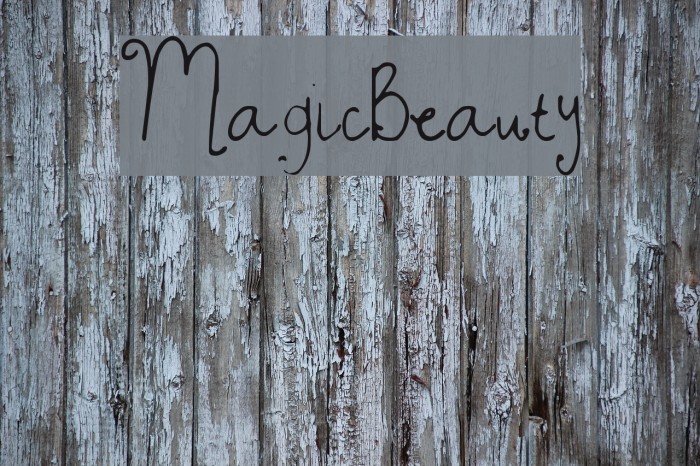 MagicBeauty Font examples