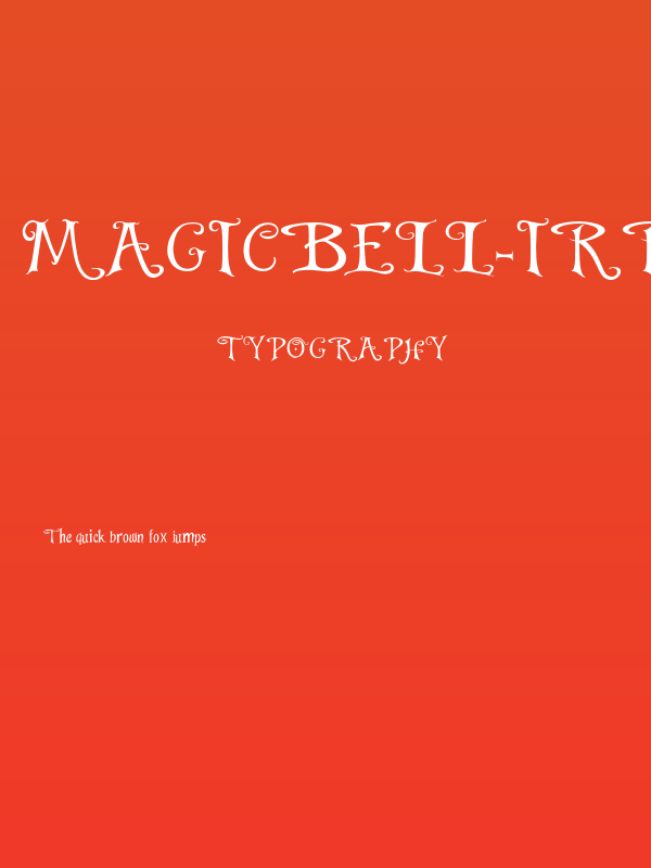 MagicBell-Irregular Poster