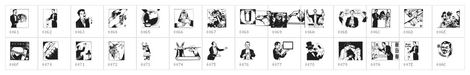 MagicCatalog1 Character Map