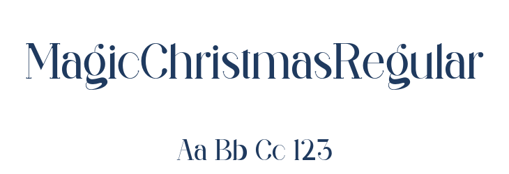 MagicChristmasRegular Font Preview
