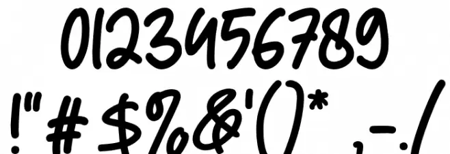 MagicHoliday Font OTHER CHARS