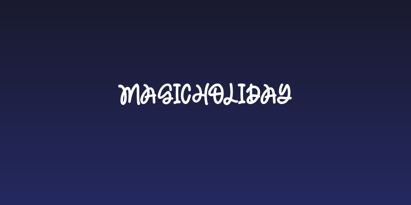 MagicHoliday Social Header