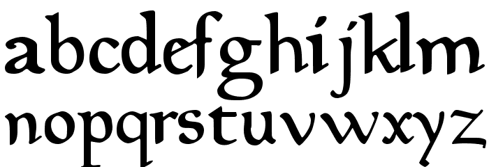 MagicMedieval Font LOWERCASE