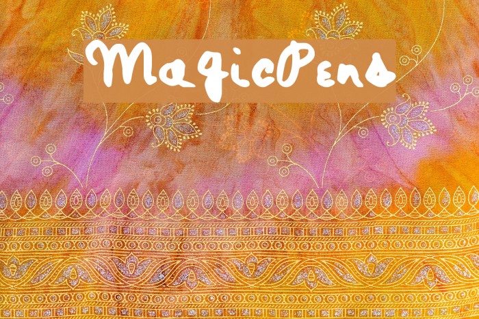 MagicPens Font examples