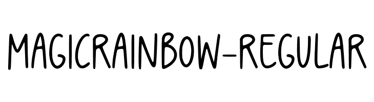 MagicRainbow-Regular  Frei Schriftart Herunterladen