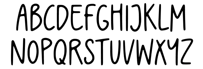 MagicRainbow-Regular Font LOWERCASE