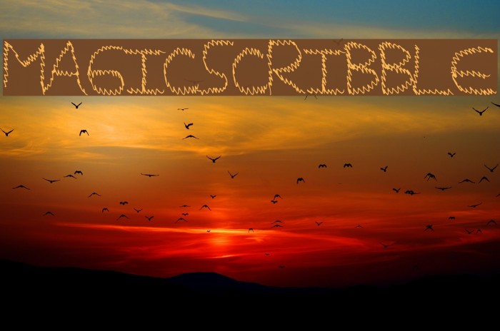 MagicScribble Font examples