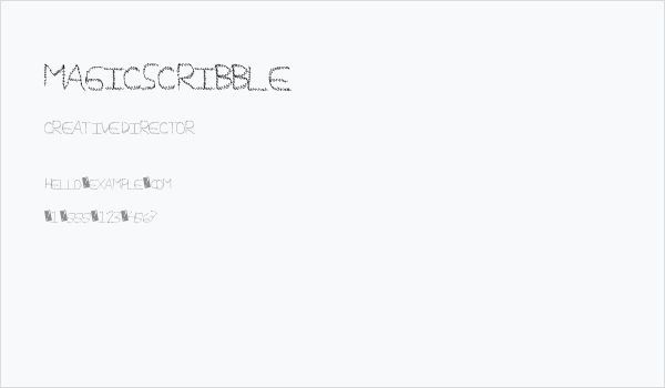 MagicScribble Business Card