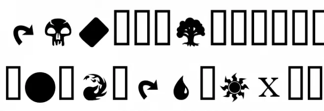 MagicSymbols फ़ॉन्ट अपरकेस