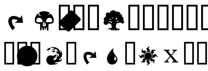 MagicSymbols Font LOWERCASE