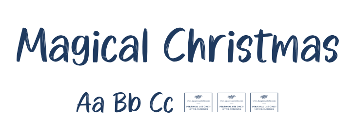 Magical Christmas Font Preview