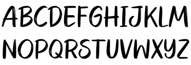 Magical Christmas 字体 大写