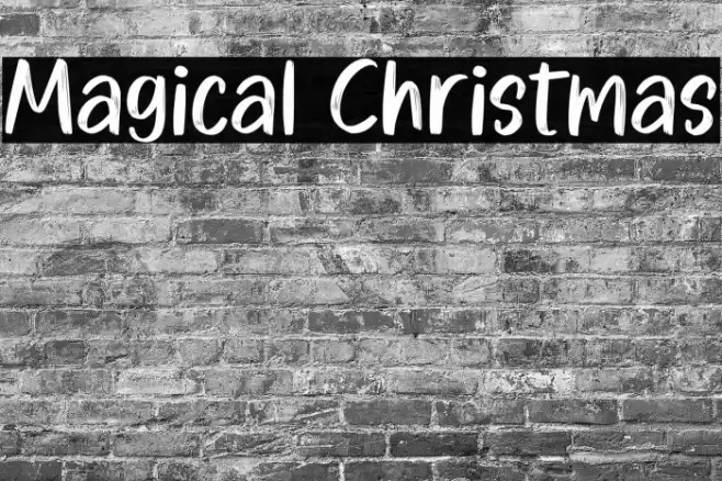 Magical Christmas 字体 examples