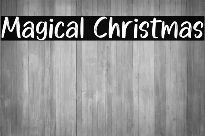 Magical Christmas 字体 examples
