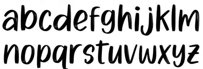 Magical Christmas 字体 小写