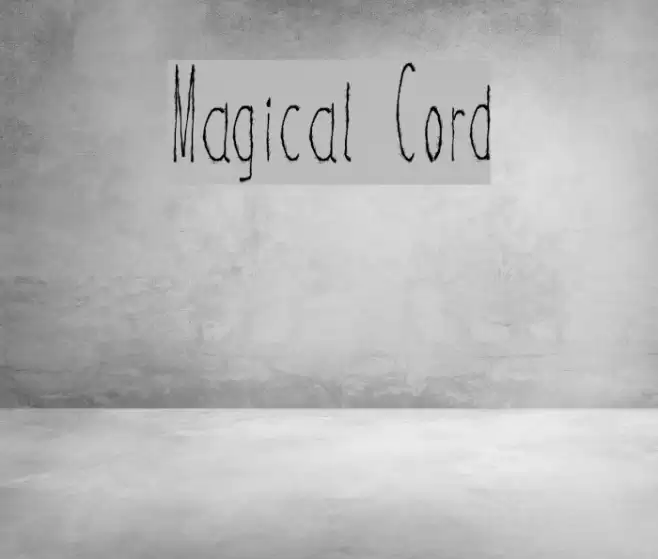 Magical Cord Font examples