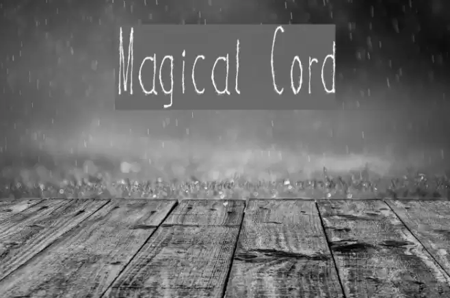 Magical Cord Font examples