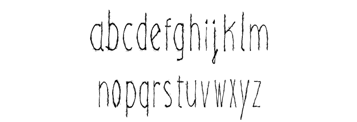 Magical Cord Font LOWERCASE