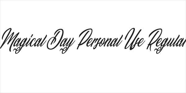 Magical Day Personal Use Regular Logo