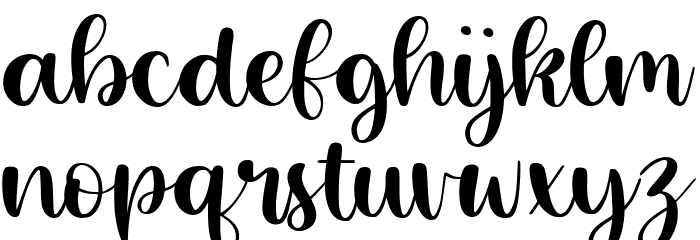 Magical Feather Font LOWERCASE