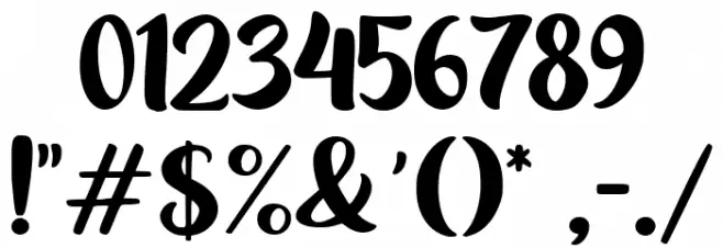 Magical Holiday Font OTHER CHARS