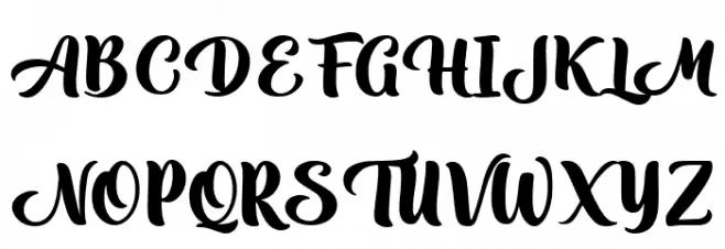 Magical Holiday フォント 大文字