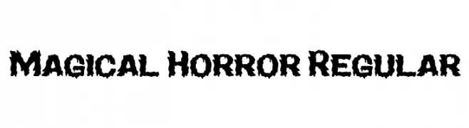 Magical Horror Regular  Free Fonts Download