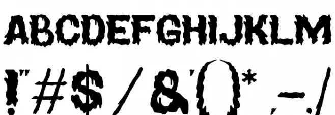 Magical Horror Regular Font OTHER CHARS