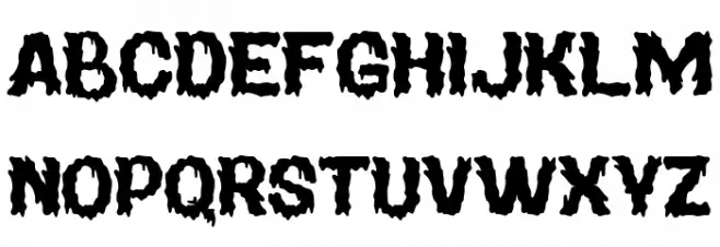 Magical Horror Regular Font UPPERCASE