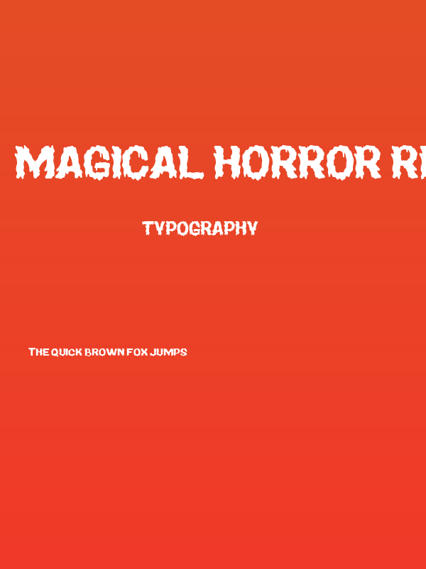 Magical Horror Regular Poster