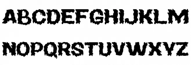 Magical Horror Regular Font LOWERCASE