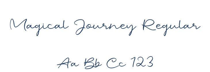 Magical Journey Regular Font Preview