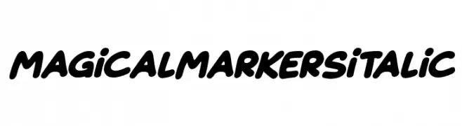 Magical Markers Italic  フリーフォントのダウンロード