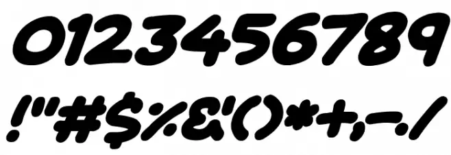 Magical Markers Italic Font OTHER CHARS