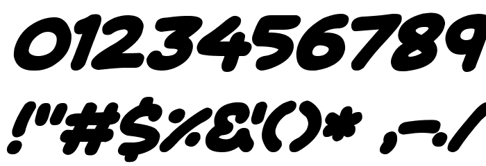 Magical Markers Italic Font OTHER CHARS
