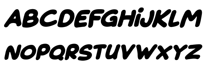 Magical Markers Italic Font LOWERCASE