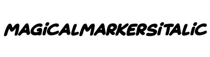 Magical Markers Italic  font caratteri gratis