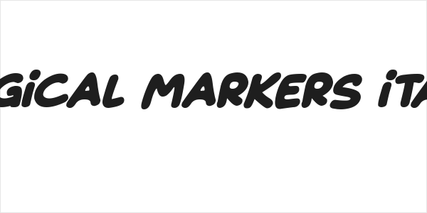 Magical Markers Italic Logo