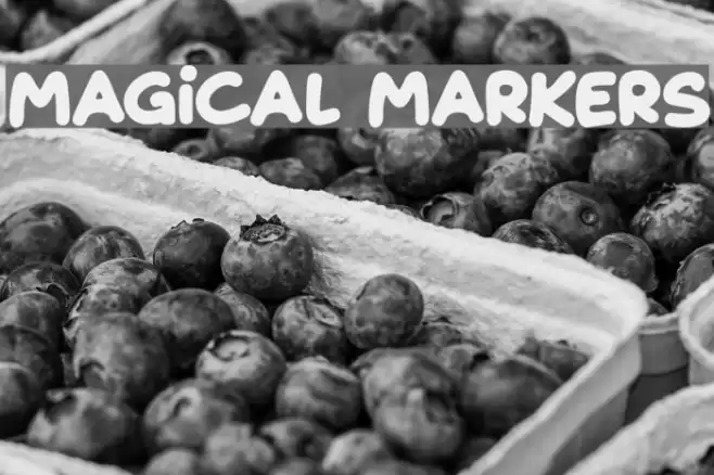 Magical Markers Font examples