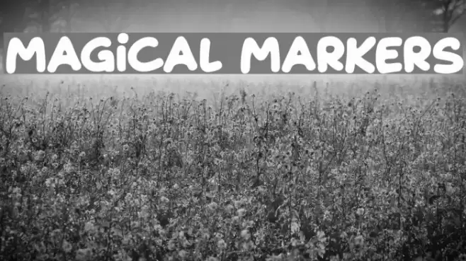 Magical Markers Font examples