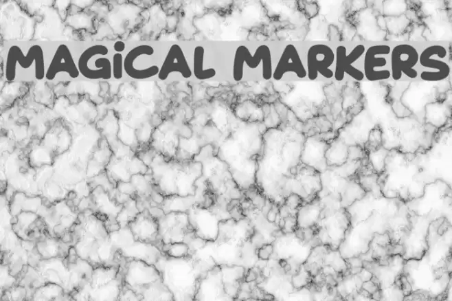 Magical Markers Font examples