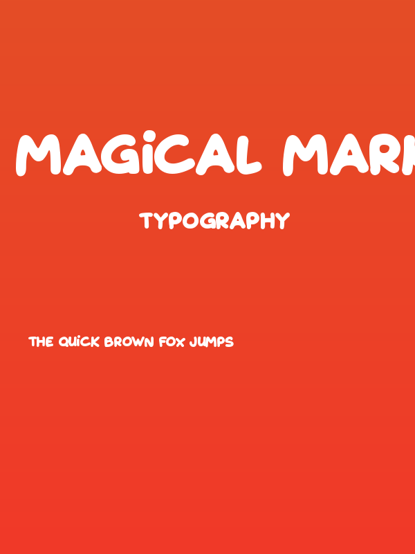 Magical Markers Poster