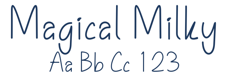 Magical Milky Font Preview