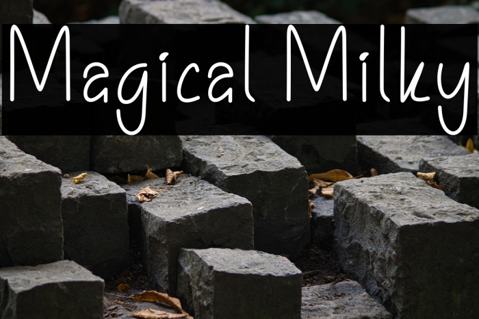 Magical Milky Caratteri examples