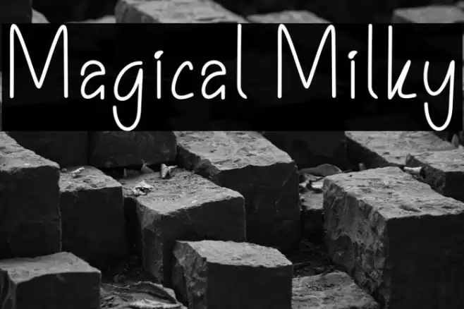 Magical Milky Font examples